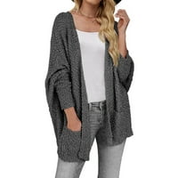 Moderna jakna za žene Qwang Nadogradite garderobi Ženski pleteni kardigan, svestran džemper od čvrstog