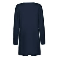 Dyfzdhu Cardigan za žene Ležerne prilične lagane otvorene prednje boje Soft Džemper s dugim rukavima