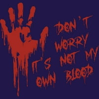 Noć vještica ne brini da nisu moji vlastiti krvni juniorski crveni grafički grafički tee - dizajn od strane ljudi s