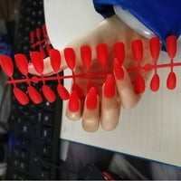 Jiaroswwei Colors Matte Tip lažni umjetnički nokti puni poklopac brušenja Fingernails