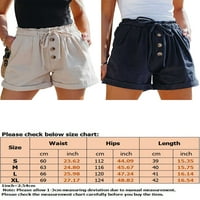Glonme Women Ljetne kratke hlače Kratke kratke vruće hlače Ruffled Mini pant za odmor baggy dno casual