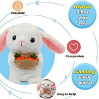 Slatka crtana zečja lutka sa mahanjem repom punjene meke plišane igračke za kućne ukrase Uskrs za djecu