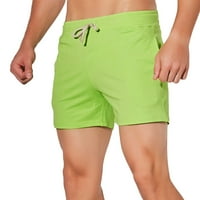 Koaiezne pantalone za muškarce Modni muški ljetni čvrsti boje Veliki džepovi hlače džepne crtanje labavih