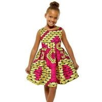 Haljine za mališane za tinejdžerske djevojke Trendy Ljeto Baby afrički Dashiki Tradicionalni stil bez