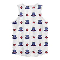 4. jula muške košulje Tere Tee Red Blue Stars Eagle Sjedinjene Američke Države Majice bez rukava