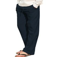 Niuer muns kopačke pamučne pantalone Ležerne prilike ljetne plaže Lagane hlače sa elastičnim strukom