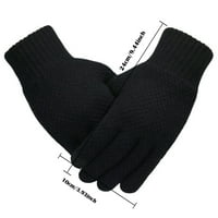 Twifer Winterske rukavice za muške muške zimske pune boje pletene tople rukavice sa T-Ouch ekranom