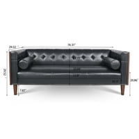 Veliki kauč, moderan kauč za sjedenje sa jastucima, futon kauč sa kvadratnim rukom Klasična tufted chesterfield