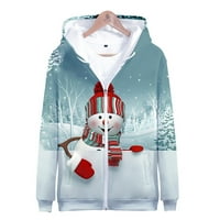 Jesen jesen zimski duks duksevi kaput kaput za kišu duksevi za muškarce Chrismas 3D ispisani modni kapuljač