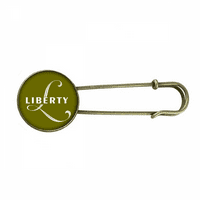 Izražavanje slova Liberty Las Retro Metal Brooch PIN nakit