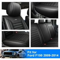 Za 2015- Ford F kamion za auto sjedalo za sjedenje Custom PU kože Prednji jastuk zaštitnik crni
