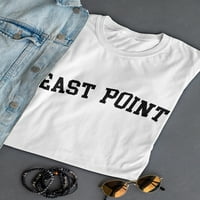East Point crna Tekst Ženska bijela majica, ženski medij