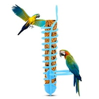 Nogalica za papagaj, košara plastična hrana Hrana za hranjenje ploča za štand za kućne ljubimce pribor za ptice voćni biljni vlasnik kontejnera [BLUE]