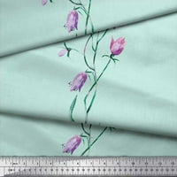 Siamoi Crepe svilena tkanina odlazi i tulip cvjetni tiskani tkaninski dvorište širom