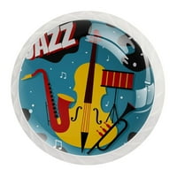 Ownta gumb sa vijcima set za kuhinjske ormare Komore za ladice vuče ručke kućne dekor jazz poster vektor