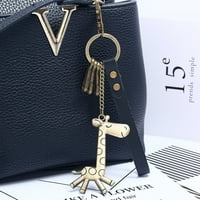 Retro žirafa legura kožna ključa sa ključem za ključeve torbica torbica privjesak ukras Viseći ukras