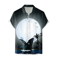 Ljetni trendi čišćenje muški majica Muška moda Havajska kratka rukava Proljeće ljeto Plaža Print Majica