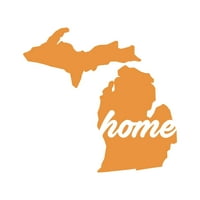 Michigan Home Naljepnica Decal Die Cut - samoljepljivi vinil - Vremenska zaštitna - izrađena u SAD -