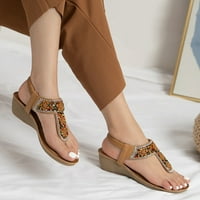 CAICJ WEDGE Sandale za žene Ženske sandale Snage cipele za žene Udobne šetnje ljetni gladijator boemske