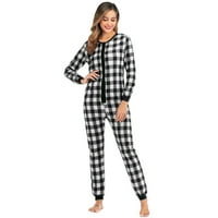 Žene, žene za spavanje žena pidžamas spavanje božićne pidžame sa kapuljačom skakača Rompers Clubwear noćna haljina plišana