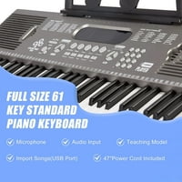 Električna klavirka tipkovnice sa tipkom Key Prijenosna digitalna glazbena klavirska klavirka sa ugrađenim