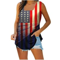 4. jul Dan nezavisnosti SAD Sjedinjene Države Majica za žene Udobna dnevna zakonska rezervoarska bluza