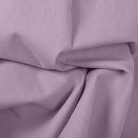 REWEnti ženski vrhovi ljetni obrezirani rukavi okrugli vrat pamučna posteljina labava bluza od majice