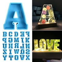 Juhai abeceda Velika veličina nije lako razbiti silikonsko slovo A do z 3D ukrasa kalupa za zabavu ukras