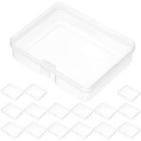 Clear plastični spremište za pohranu s poklopcima prazne kutije za pohranu sa šarkama za perle