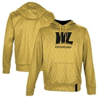 Muška izgled Gold West West Liberty Hilltoppers Psihologiji Ime Drop Pulover Hoodie