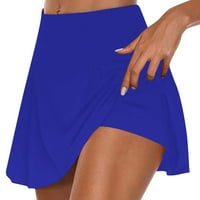 Žene ljetne tenis suknje cvjetni uzorak Ispis Yoga Workout Shorts Side suknja sa džepovima xxl