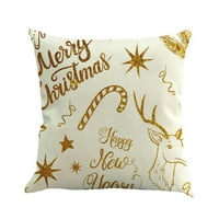 Božićni jastuk pokriva božićni pamučni posteljina bacač jastučni jastuk covers home kauč dekor božićne ukrase gromobrane danas na caringu
